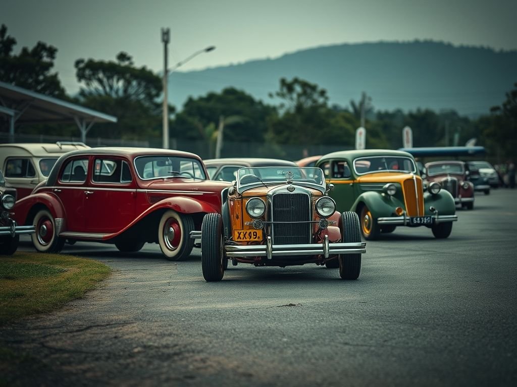 Circuito de carros antigos