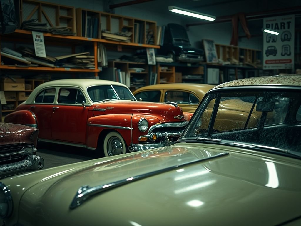 Mercado de carros antigos