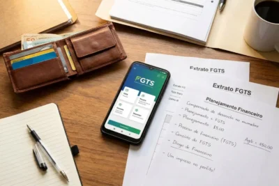 Trabalhador analisando saques do FGTS em meio a mudanças de débitos